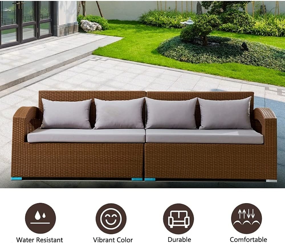 غطاء وسادة المقعد لون الصلبة مصبوغ بخيط الغزل بوليستر الأغلفة 2025 - $120.99 –P7
