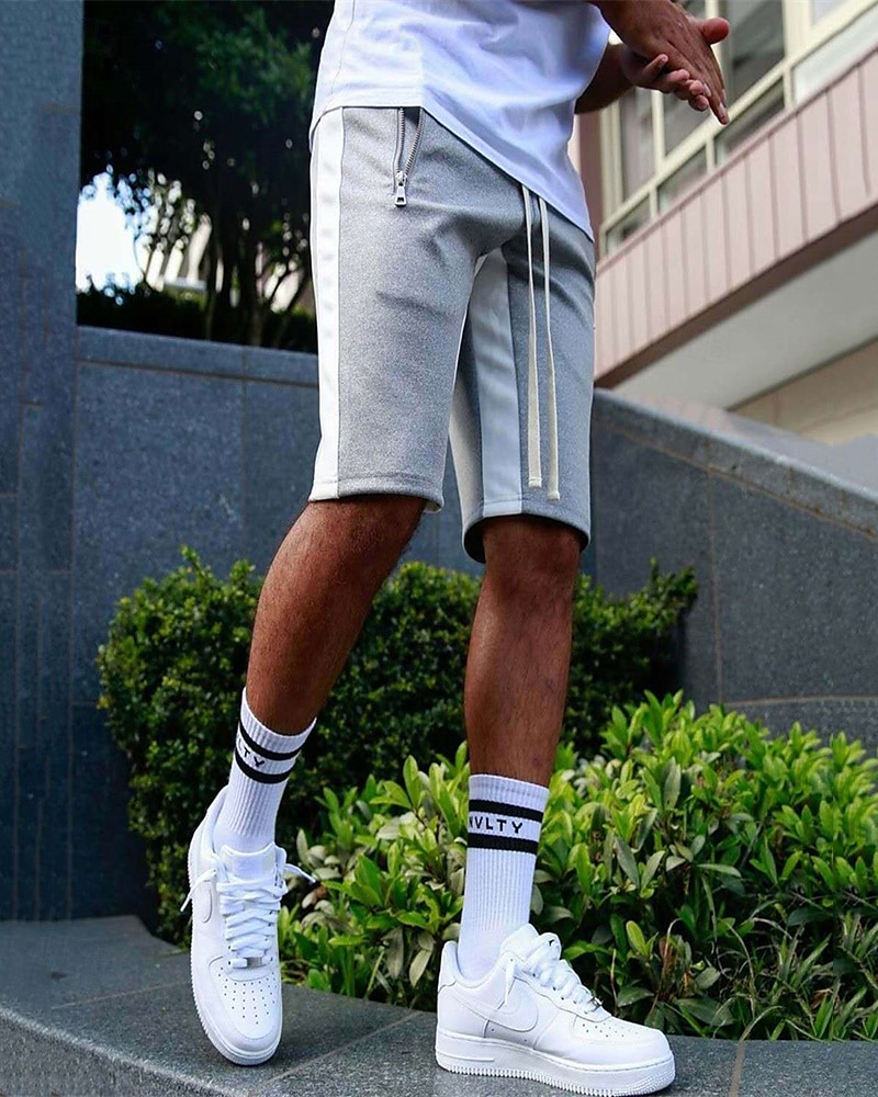Homens calções atléticos Shorts de moletom Calção Shorts de verão Bolsos Cintura elástica Com Cordão Bloco de cor Conforto Respirável Curto Ao ar livre Esportes Clássico Casual Preto Amarelo de 2025 por $12.99 –P4