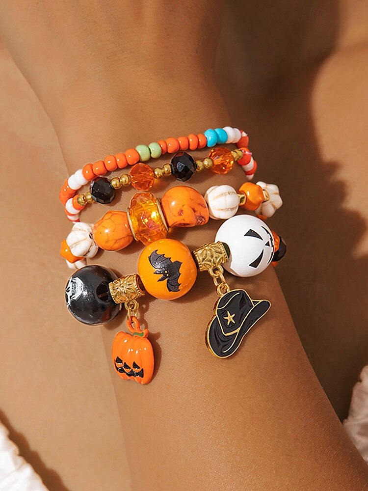 Per donna Braccialetto Set di bracciali Acrilico Lega Helloween del 2025 a $7.99 –P2