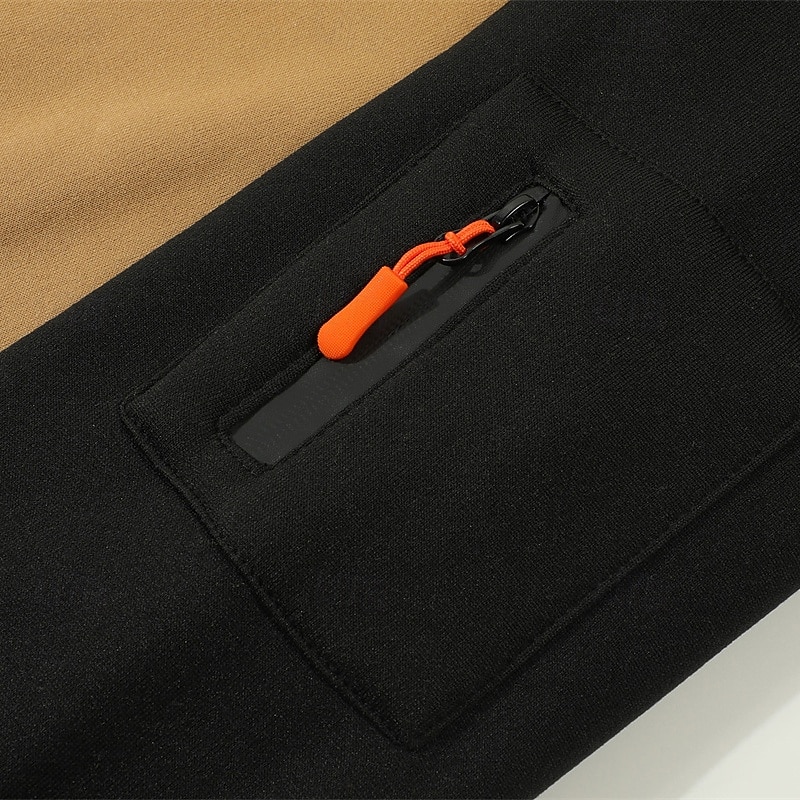 Pánské Kapuce Mikina se zipem na čtvrtletí Černá Velbloudí Tmavě šedá Kapuce Barevné bloky Slátanina Kapsy Čtvrtletní zip Sporty a outdoor Denní Dovolená Polyester Šik ven Základní Na běžné nošení 2025 - $22.99 –P12