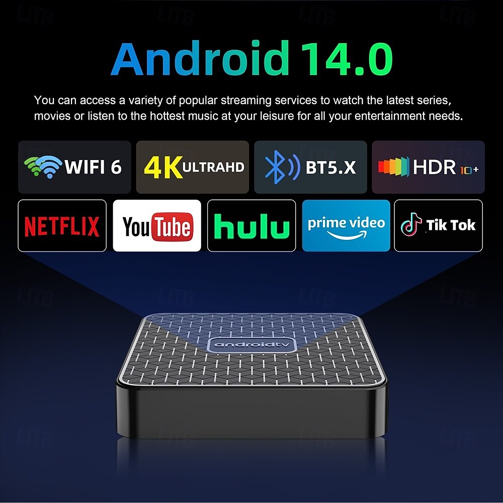 Mortal TV Box T1Mini Android 14 Voice Chromecast TV RockChip 3518 Multi-Core 4K Wifi6 BT5.0 16GB USB3.0 Video Games Set-Top Box 2025 - $38.99 –P2