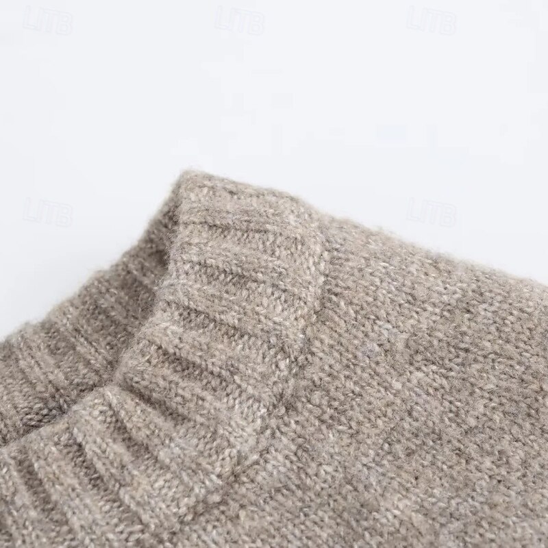 Damen Kappe Mode Lässig Weich Einfarbig Gerippt Rundhalsausschnitt Knöpfe Gestrickt Langarm Normale Oberteile Stricken Outdoor Täglich Wochenende Schwarz Weiß Herbst Winter 2025 - $47.99 –P5