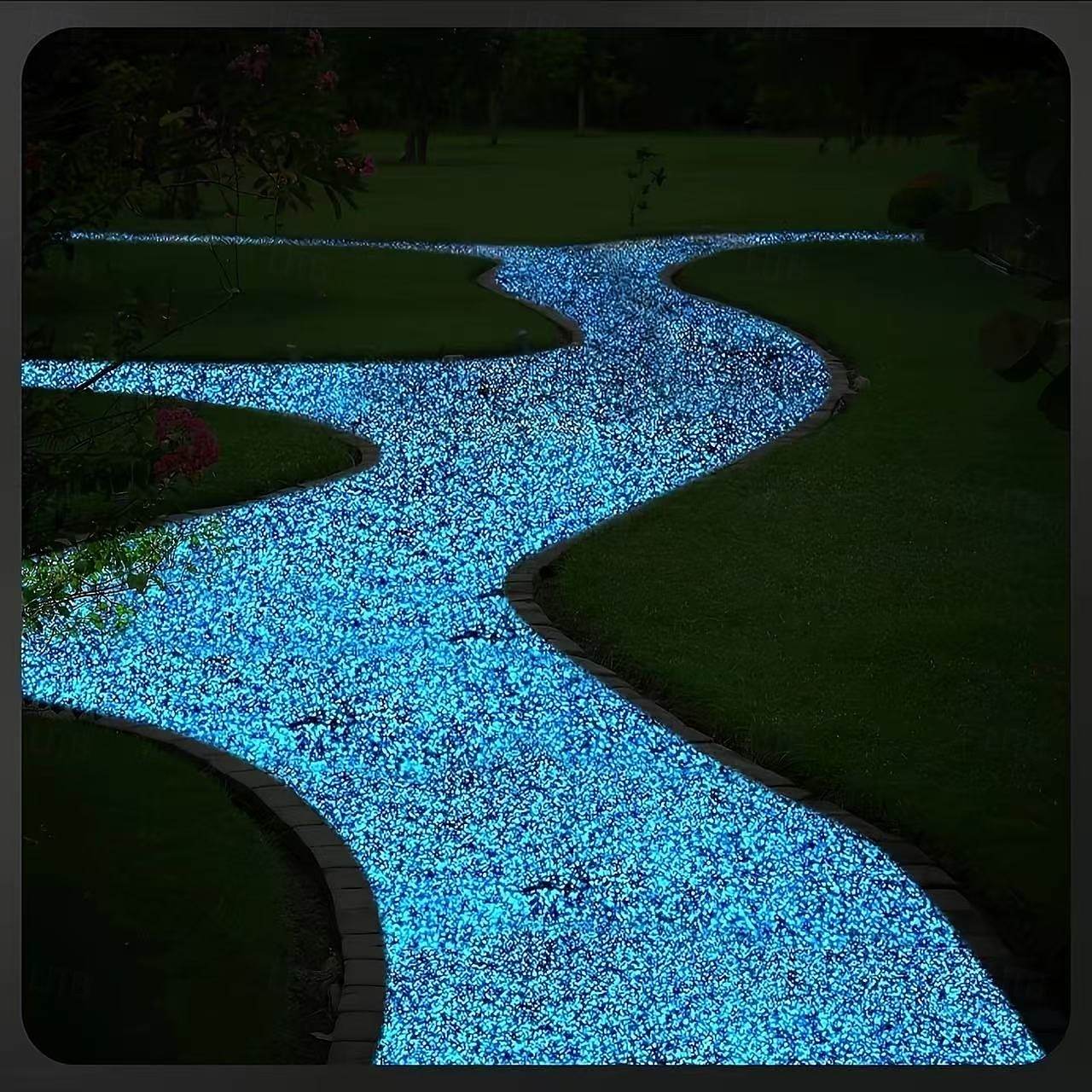 20000 pezzi di ciottoli di resina luminescenti al buio, ghiaia decorativa durevole per giardino, vialetto, acquario, decorazione per feste all'aperto e al chiuso del 2026 a $19.99 –P8