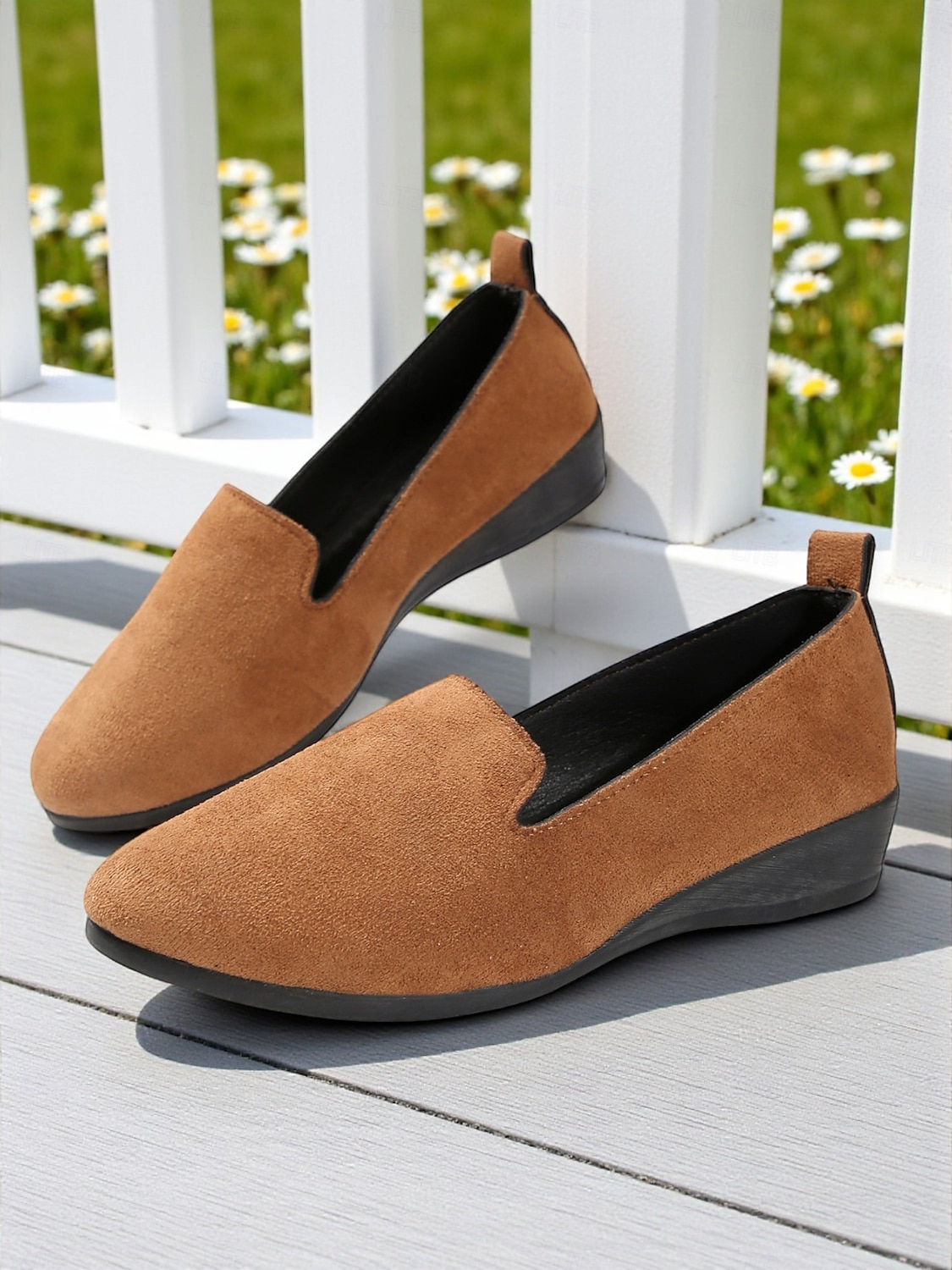 Damen-Slipper aus Wildlederimitat – bequeme Freizeit-Loafer zum Spazierengehen, Einkaufen und für Gartenaktivitäten im Freien 2025 - $19.99 –P1