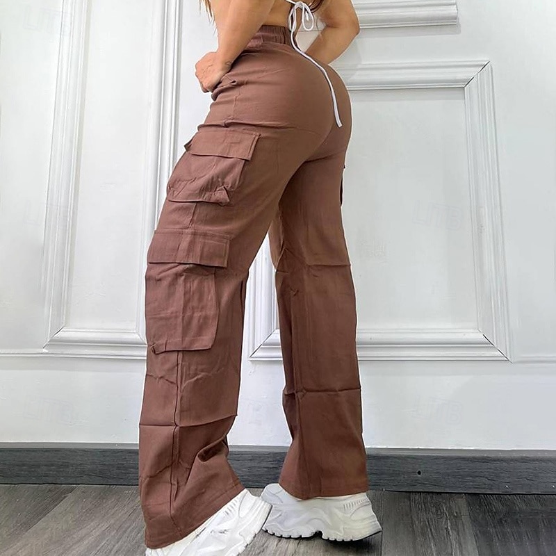 Dámské Kargo kalhoty Dağcı Pantolonu Venkovní Běžný Voděodolný Spodní část oděvu Kapsy Elastický pas Černá Kávová Outdoor a turistika Běh S M L XL 2025 - $25.99 –P9