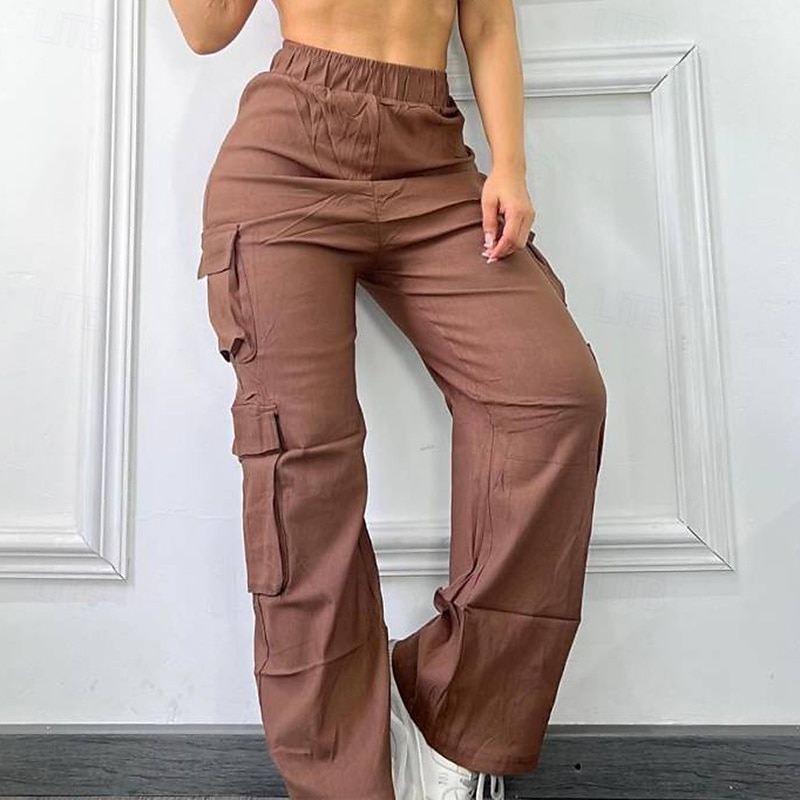 Dámské Kargo kalhoty Dağcı Pantolonu Venkovní Běžný Voděodolný Spodní část oděvu Kapsy Elastický pas Černá Kávová Outdoor a turistika Běh S M L XL 2025 - $25.99 –P10