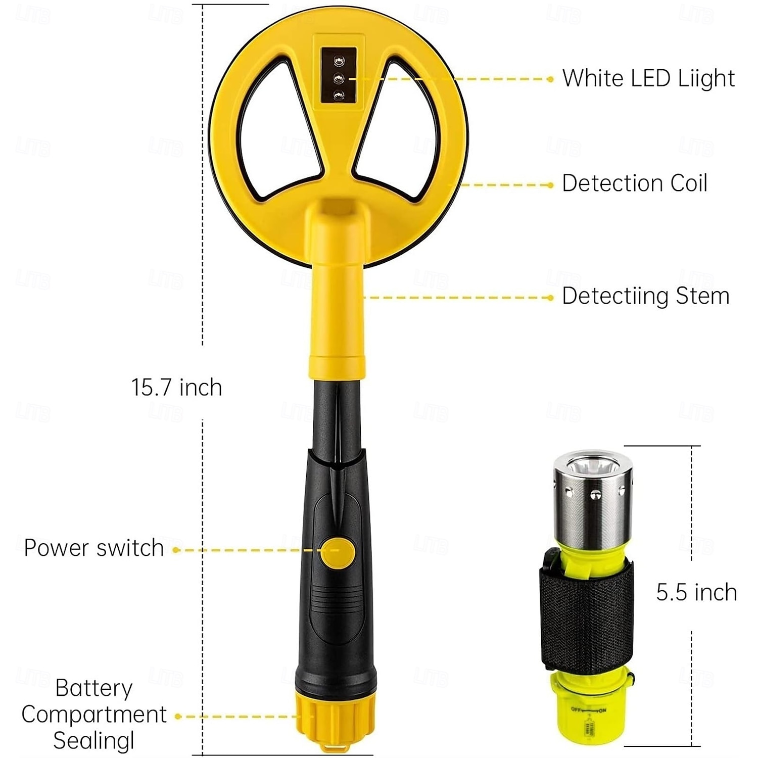 metal detector subacqueo portatile md-780 - ispezione di sicurezza & metropolitana del 2025 a $736.19 –P10