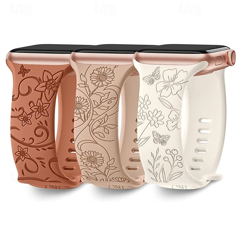 Совместим с Ремешок для часов Apple Watch 38мм 40мм 41мм 42мм 44мм 45мм 49мм Регулируется силиконовый Сменный ремешок для часов для iwatch Ultra 2 Series 9 8 7 SE 6 5 4 3 2 1 2025 - $15.99 –P5