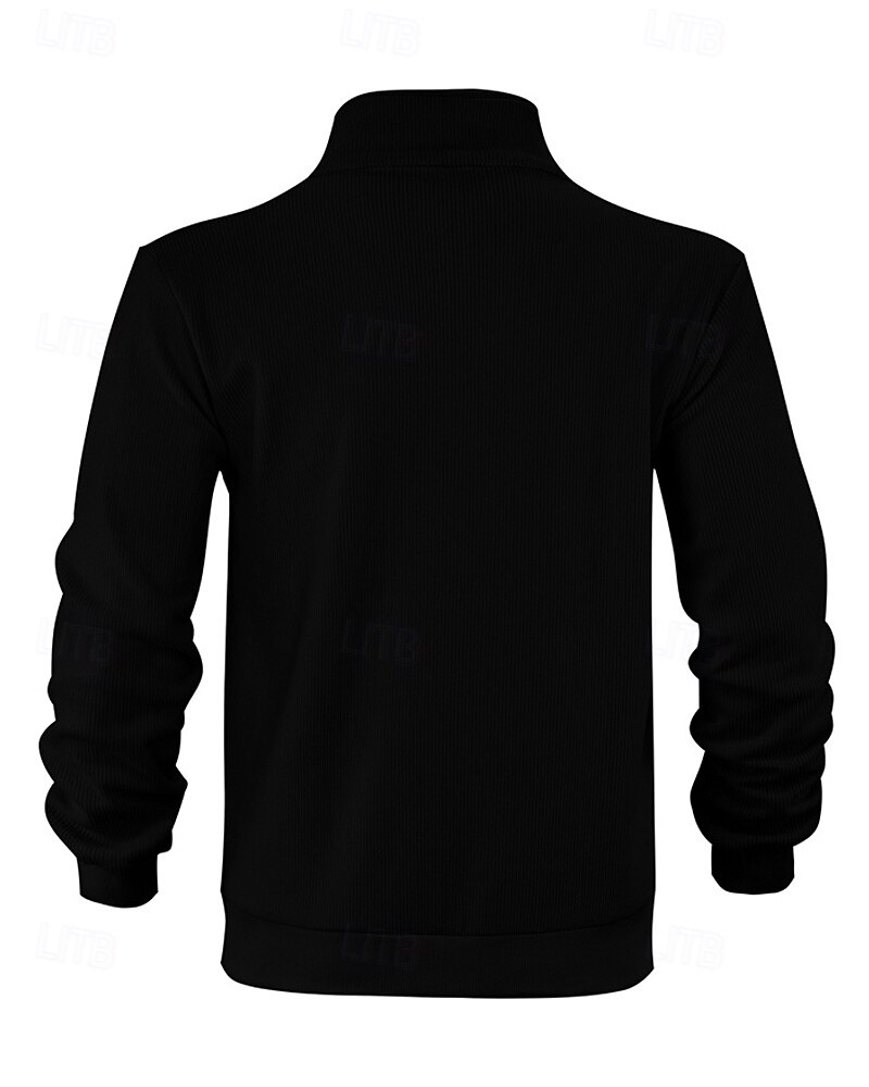Per uomo Giacca Invernale Giacca in Pile Giacca Casual Vacanza Quotidiano Calore Termico Tasca Pile Autunno Inverno Semplice Moda Streetwear Collo alla coreana Regolare Aalbicocca Nero Blu marino del 2025 a $32.99 –P11