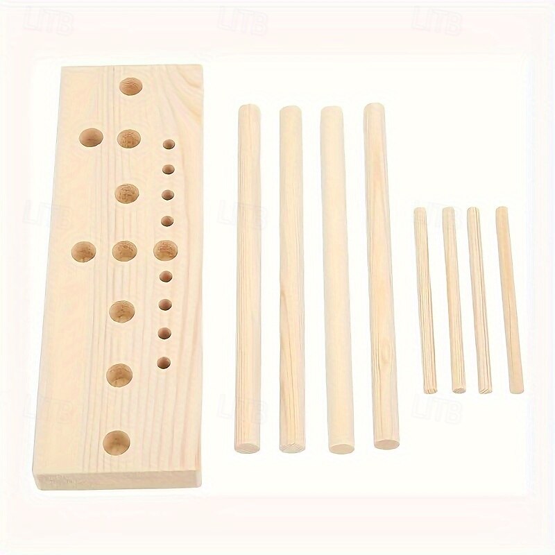 Outil de fabrication d'arcs pour fournitures d'artisanat de ruban - ensemble d'outils de fabrication d'arcs en bois de bûche de 9 - fabricant d'arcs en bois à règle simple pour la création de de 2025 ? $23.99 –P7