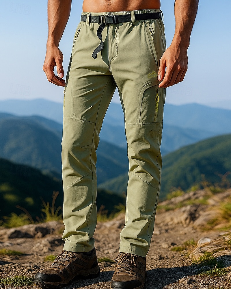 Pánské Dağcı Pantolonu turistické kalhoty Turistické kalhoty do deště Venkovní Běžný Voděodolný Větruvzdorné Lehká váha Spodní část oděvu Kapsy Černá Armádní zelená Outdoor a turistika Běh S M L XL 2025 - $23.99 –P1