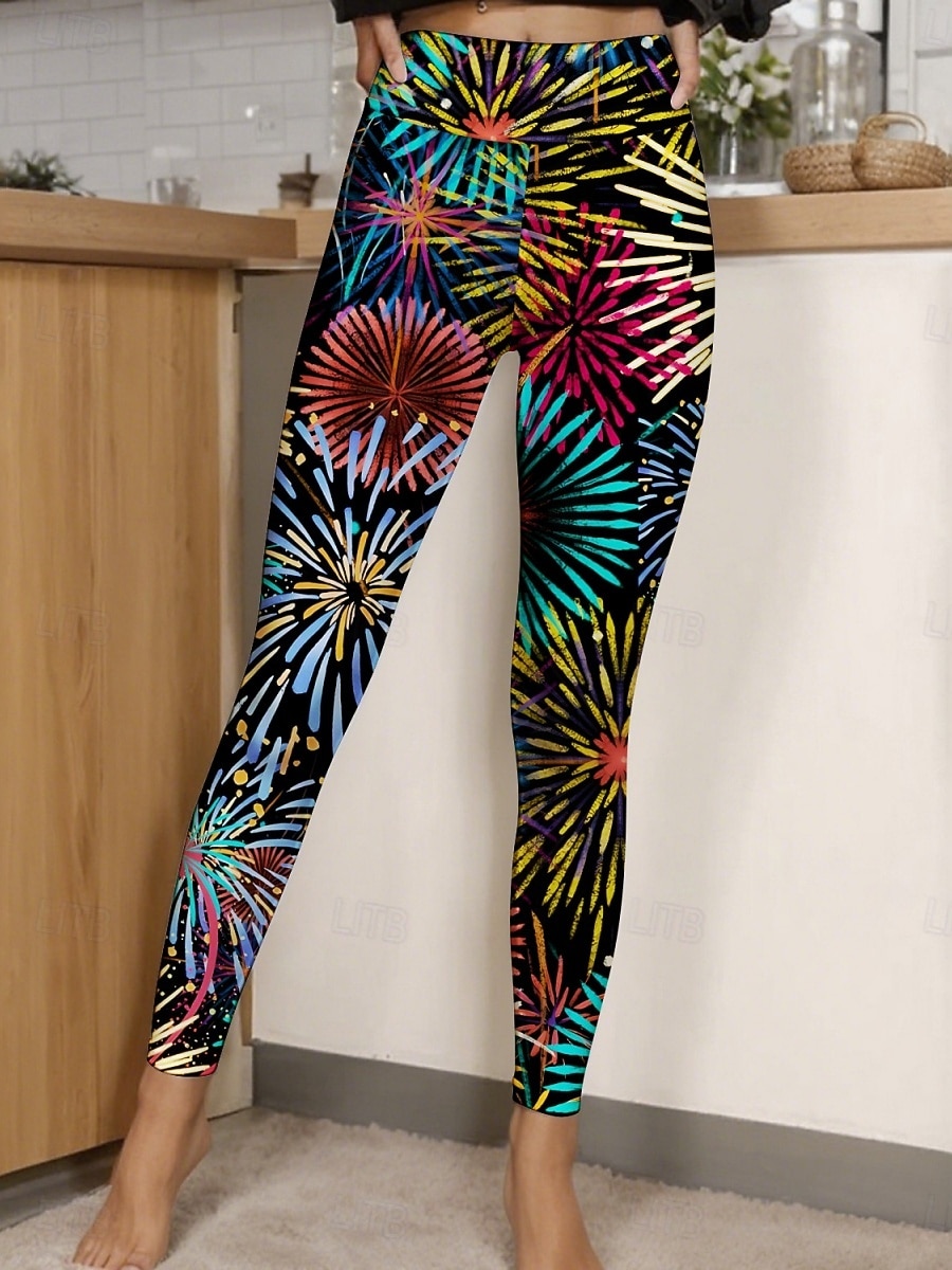 Femmes Pantalons Leggings Leggings confortables Streetwear Occasionnel Longueur complète Taille haute Papillon Taille Élastique Imprimé Respirabilité Confortable Élastique Vacances Rue Tenue de 2026 ? $19.99 –P2