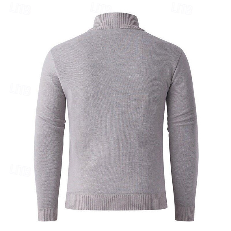 Homens Sueter Cardigan Suéter Cortado Suéter com zíper Suéter de malha Estriado Tricotar Tops regulares Tosão Tecido Colarinho Chinês Moda Clássico Férias Roupa Diária Roupa Outono Inverno Vermelho de 2025 por $24.99 –P3