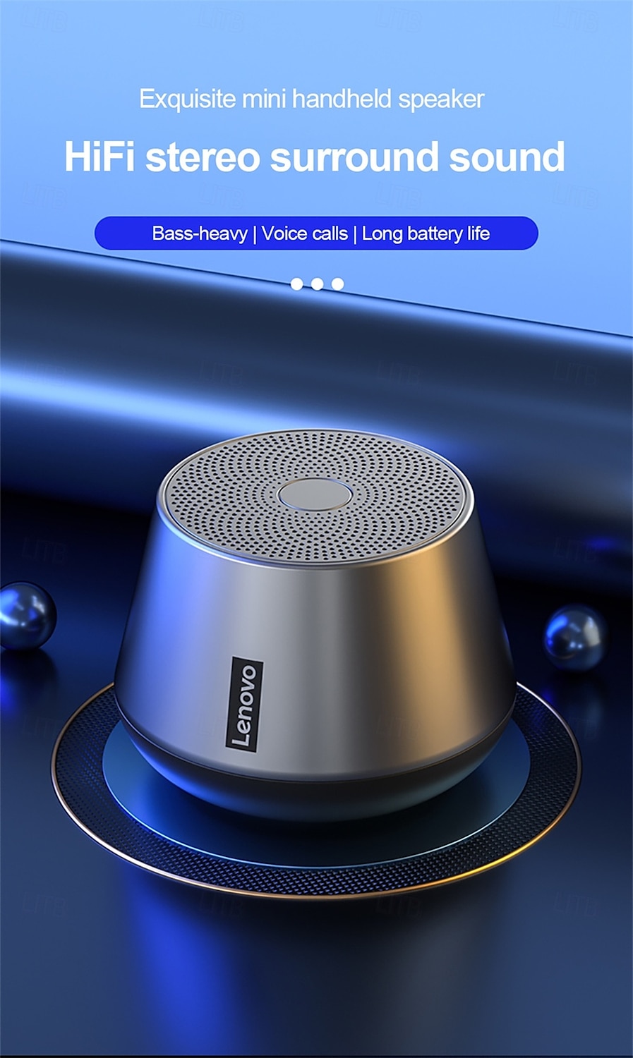 Lenovo Lenovo Thinkplus K3 Pro Bluetooth Speaker Bluetooth Stereogeluid Draadloze luidsprekers Booming basgeluid Spreker Voor PC 2025 - $19.99 –P3