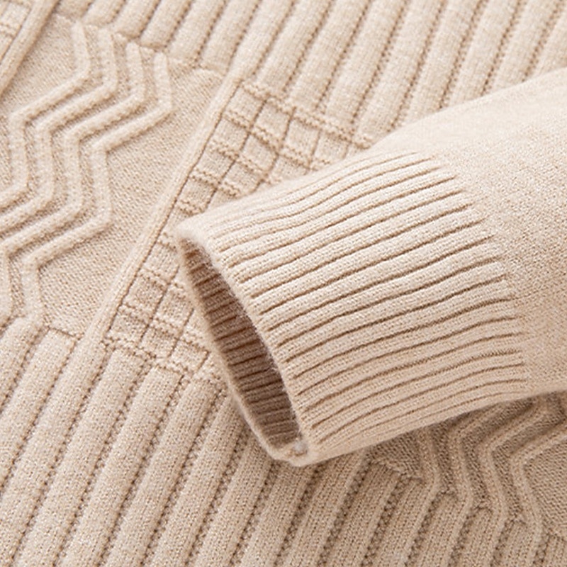 Herren Pullover Pullover mit Viertelreißverschluss Strickpullover Zopfmuster Stricken Normale Oberteile Gestrickt Einfach Viertelreißverschluss Mode Lässig Urlaub Alltagskleidung Bekleidung Herbst 2025 - $22.99 –P5