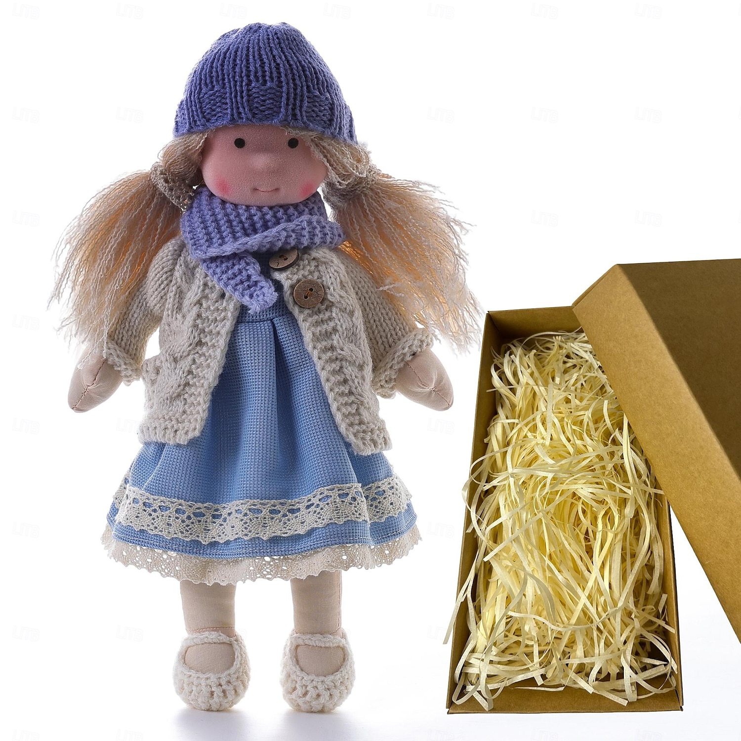 waldorfpop katoen waldorfpop figuur kunstenaar handgemaakt festival duim voor kerstcadeaus 2026 - $40.99 –P3