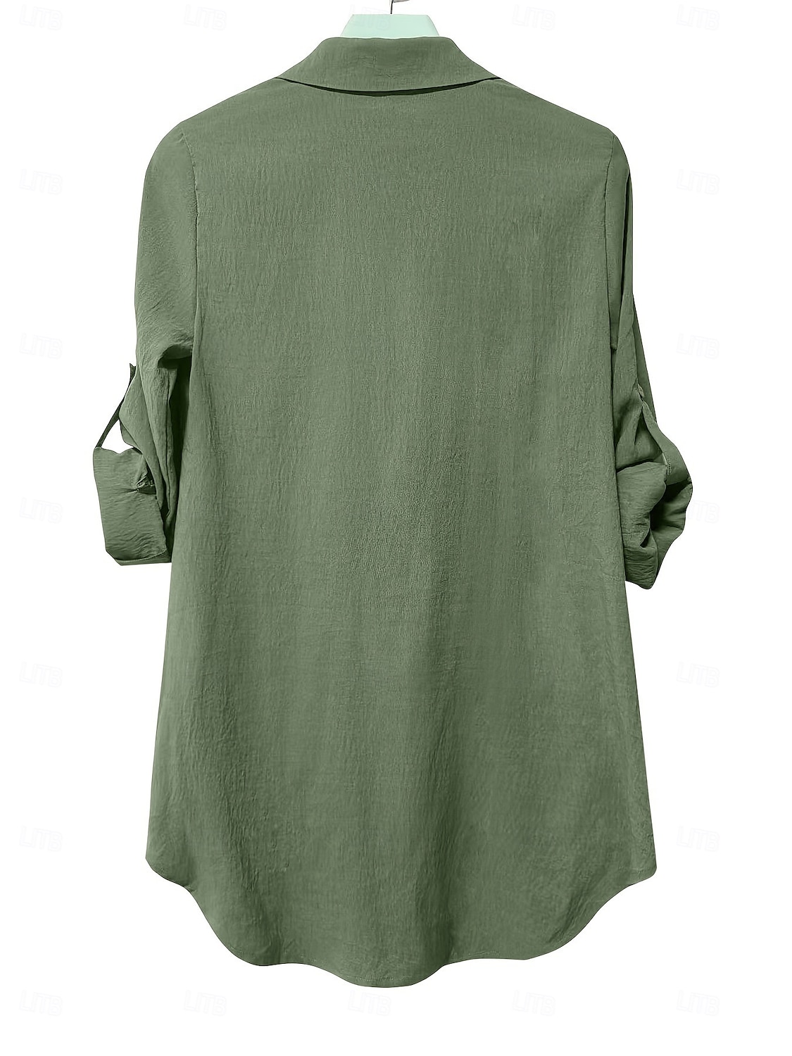 Per donna Mini Abito Abito Camicia Moda Moderno Quotidiano Ferie Uscire Vestibilità comoda Semplice Manica Lunga Colletto a Camicia Blu Verde Albicocca Estate Primavera del 2025 a $27.99 –P9