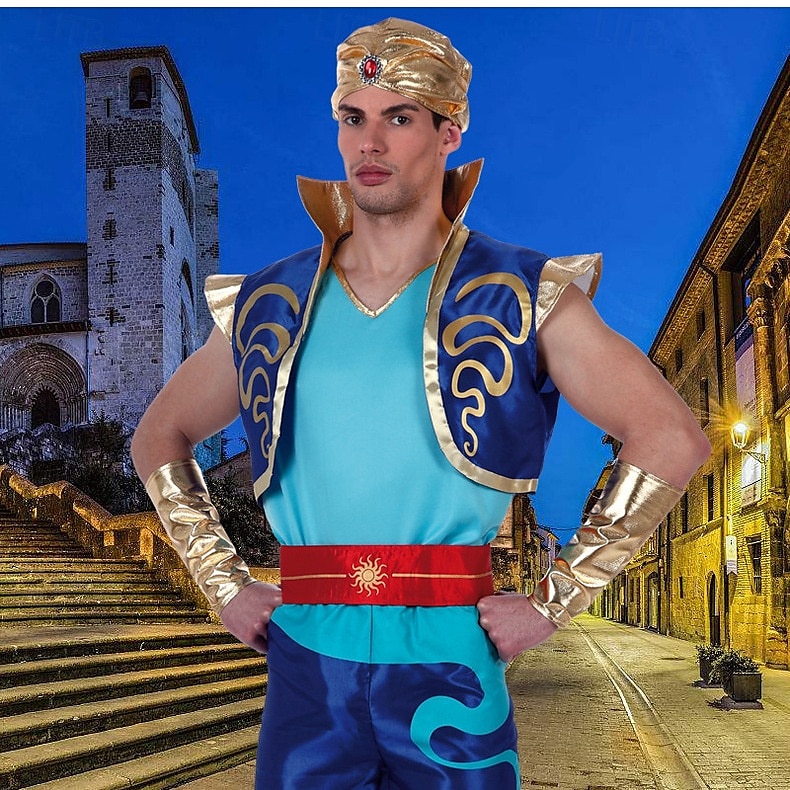 Fairy Tale Arabian Nights Prince Aladdin Outfits Costume Storybook Characters Cosplay Movie Cosplay for Men's Girls' Kid's Adults' Halloween Carnival World Book Day Performance Educational Dress Up 2025 - $35.99 –P4