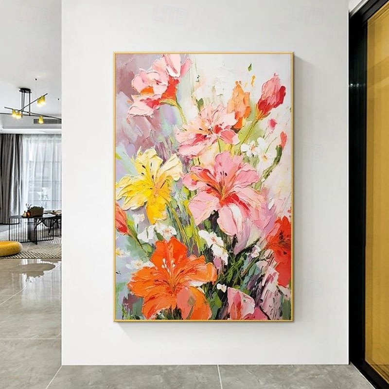 handgemachtes Ölgemälde auf Leinwand, Wandkunst, Dekoration, modern, abstrakt, 3D, dicke Ölblumen für die Inneneinrichtung, gerollt, rahmenlos, ungedehntes Gemälde 2025 - $125.99 –P11