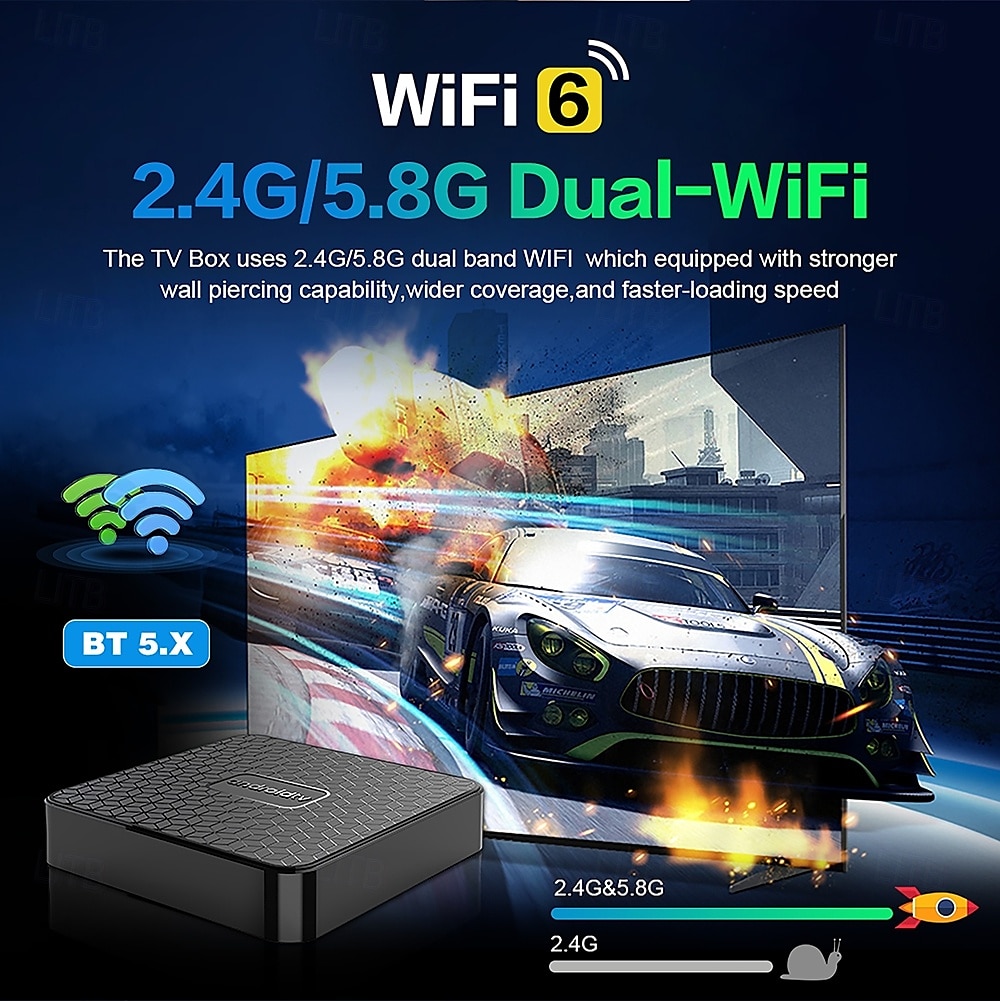 Mortal TV Box T1Mini Android 14 Voice Chromecast TV RockChip 3518 Multi-Core 4K Wifi6 BT5.0 16GB USB3.0 Video Games Set-Top Box 2025 - $38.99 –P4