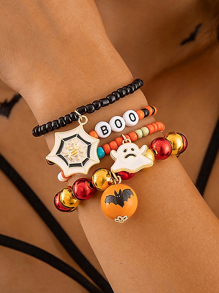 Per donna Braccialetto Set di bracciali Acrilico Lega Helloween del 2025 a $7.99 –P3