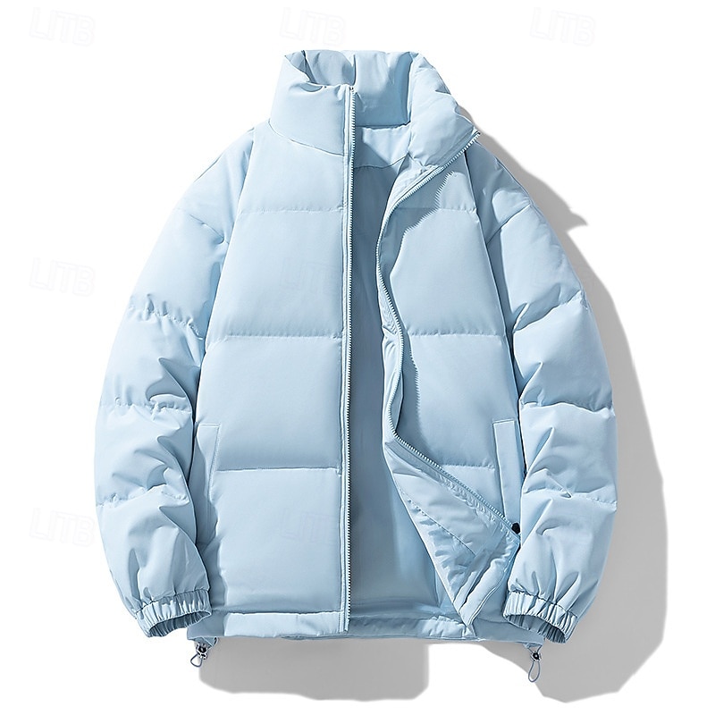 Herr Dam Pufferjacka Vinterjacka Utomhus Termisk Varm Vandringskläder Vandringskläder Vinter Överdelar Camping / vandring / grottforskning Resa Mörkgrå Mörkrosa Svart 2025 - $29.99 –P8
