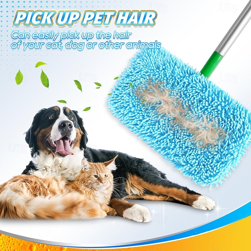 set di panni per mocio in microfibra riutilizzabili da 12 pollici, ricariche per mocio lavabile per pavimenti bagnati &lavaggio a secco, compatibile con la maggior parte dei mop piatti, testine del 2025 a $13.99 –P4