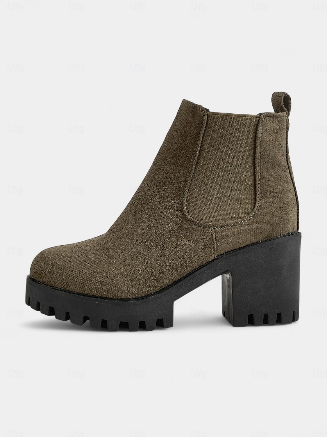 Botas Chelsea femininas de camurça sintética – botins de salto grosso e sola de borracha para passeios de outono na fazenda, estradas rurais e colheita de abóboras de 2025 por $26.99 –P1
