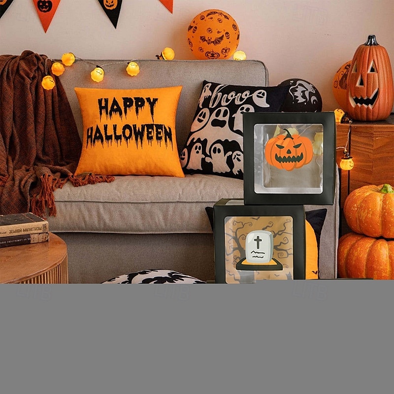 1 kpl halloween-juhlailmapallokoristeita, staattisia tarroja, staattisia tarroja juhlatunnelmaan ja ikimuistoiseen valokuvaukseen 2025 - $35.99 –P1