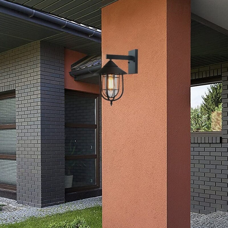 Luminária de parede LED, luminária de parede antiga, lanterna externa à prova d'água IP65, à prova de ferrugem, alumínio, vidro, lâmpada de parede, lanterna, pátio, jardim, varanda, villa, luzes de 2025 por $116.99 –P1
