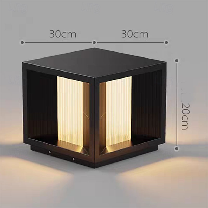 metal moderno &Apliques solares LED de pared para exterior de acrílico, blanco cálido, tamaño 30/20 cm, 110-120 V/220-240 V, interruptor con sensor impermeable 2025 - $190.99 –P6