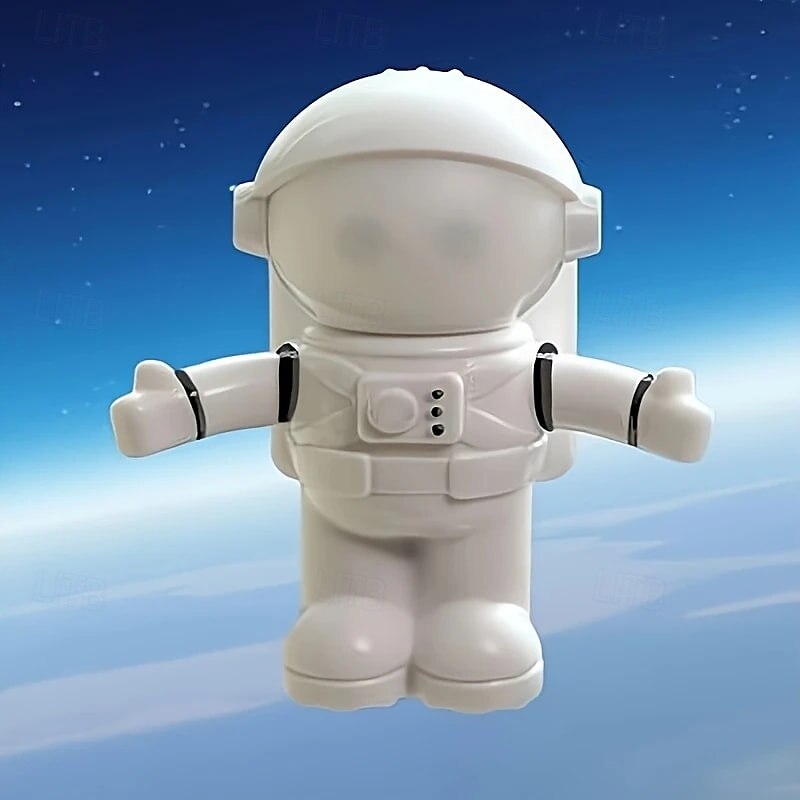 1 kpl mini astronautin usb-säädettävä seuralainen luku- ja silmäsuojavalo kytkimellä astronautin näppäimistövalon täyttövalo luova tunnelma led-valo asuntolan toimisto kannettava yövalo 2025 - $7.99 –P5
