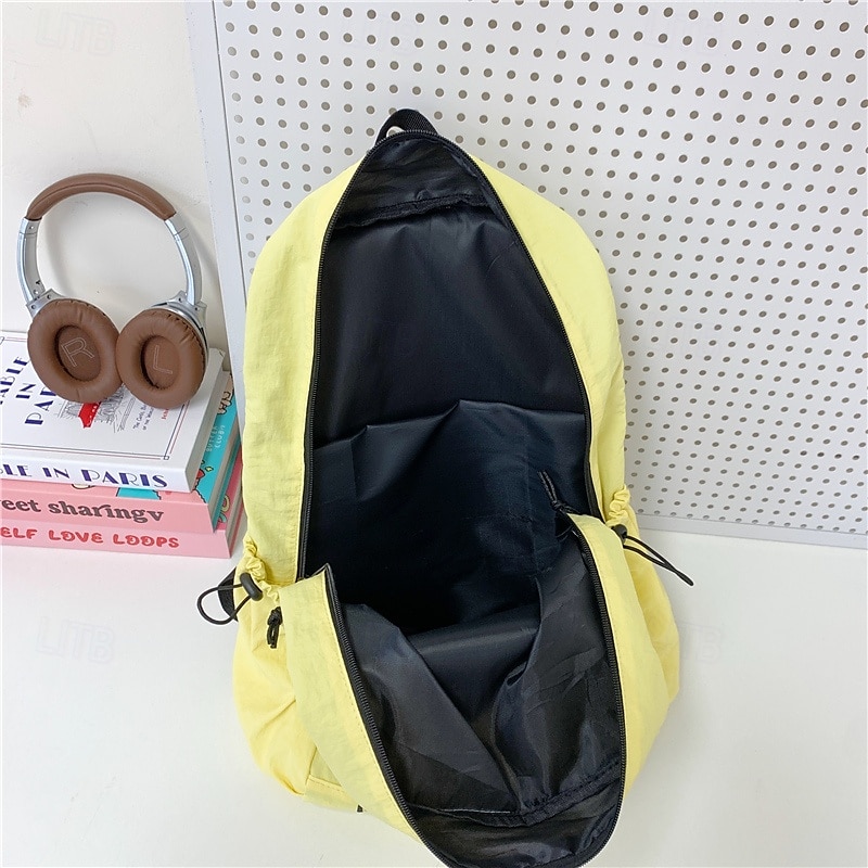 Sac à dos d'école unisexe en nylon léger – sac à dos résistant à l'eau de couleur unie pour adolescents et étudiants de 2025 ? $21.99 –P2