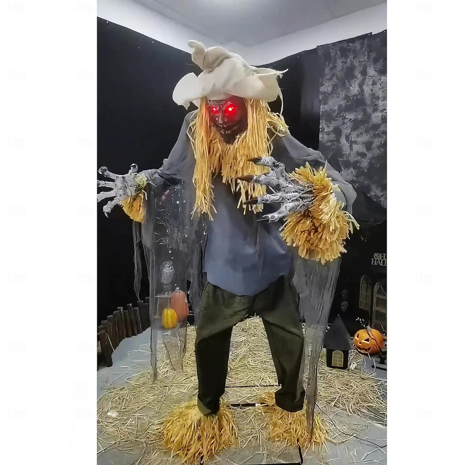 νέο στοιχειωμένο σπίτι για το Halloween διασυνοριακό μεγάλο υπαίθριο λούνα παρκ ηλεκτρική επαγωγή στολίδι διάβολος δέντρο σκιάχτρο ζόμπι 2025 - $974.99 –P11