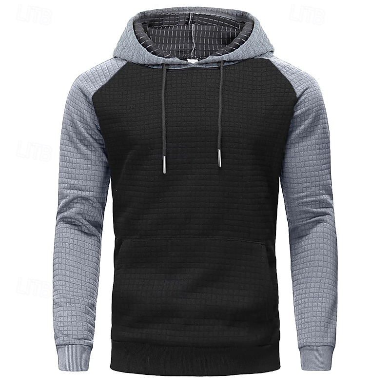 Bărbați Hanorac cu Glugă Caisă Negru Gri Deschis Gri Închis Gri Capișon Simplu Peteci Casual Zilnic Sporturi & Exterior Șic Stradă Misto Designer Primăvara & toamnă Îmbrăcăminte Hanorace hanorace 2026 - $24.99 –P5