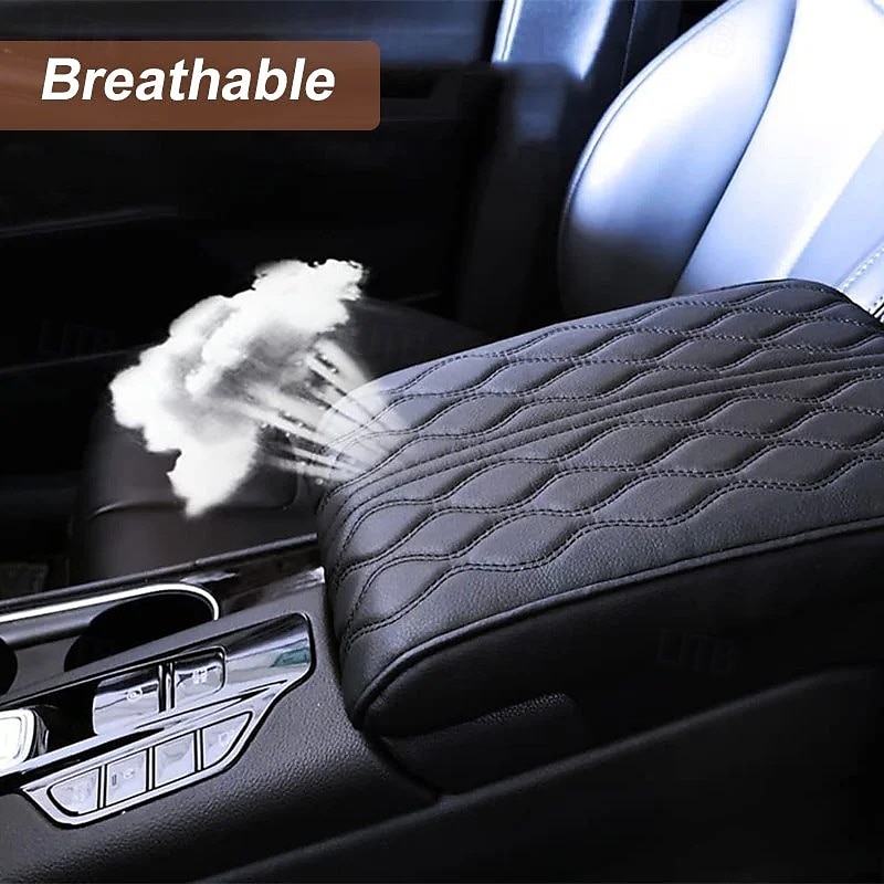 Bracciolo in memory foam per auto, cuscino per console centrale con tasca portaoggetti, porta telefono, scatola per fazzoletti, supporto per gomiti per il comfort di guida del 2025 a $10.99 –P17