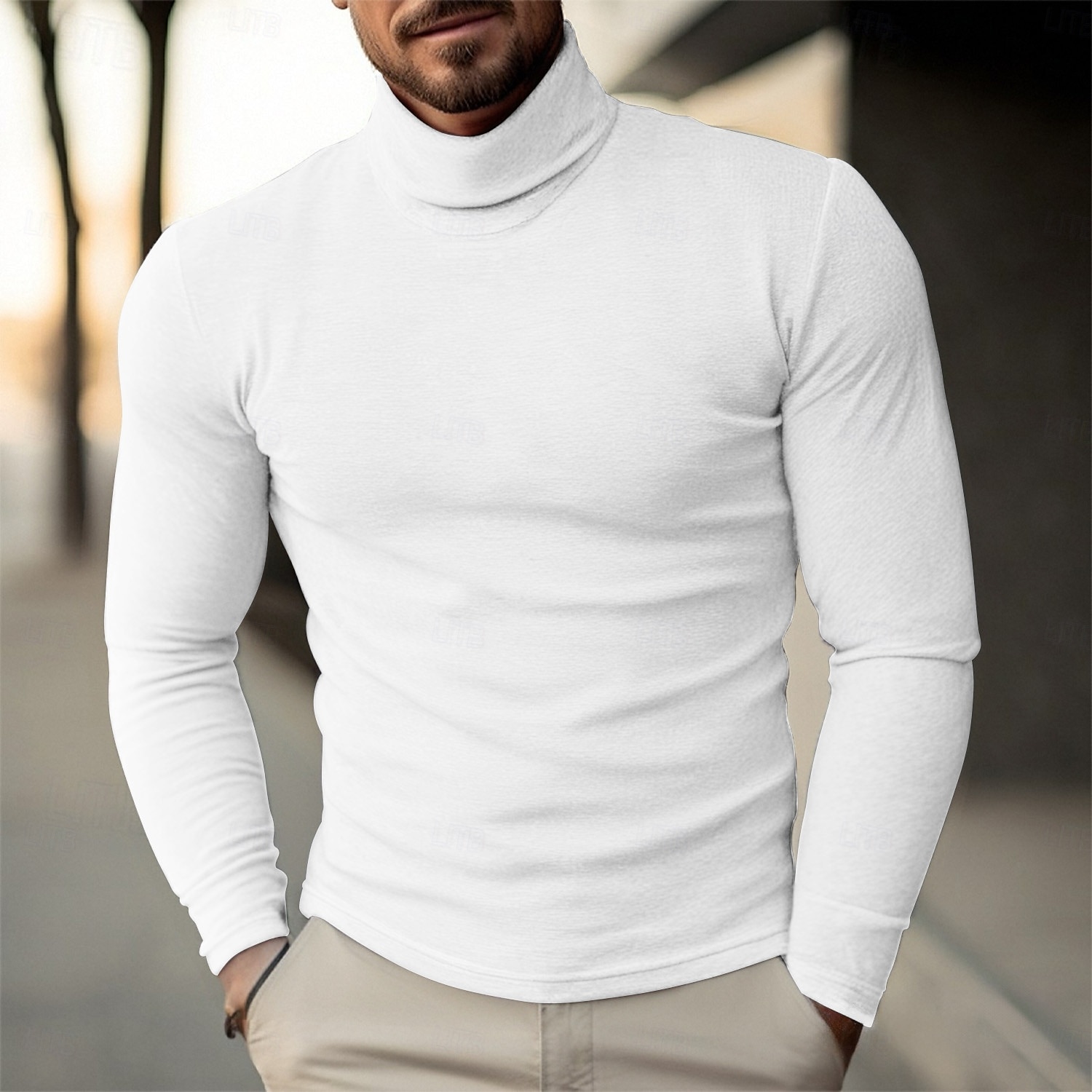 Per uomo Maglione di Natale Maglioni di Natale Maglione per le feste Maglione Maglione a maglia A Coste Maglia Top Regolari Lavorato a maglia Semplice Dolcevita Moda Casual Vacanza Abbigliamento del 2026 a $13.99 –P9