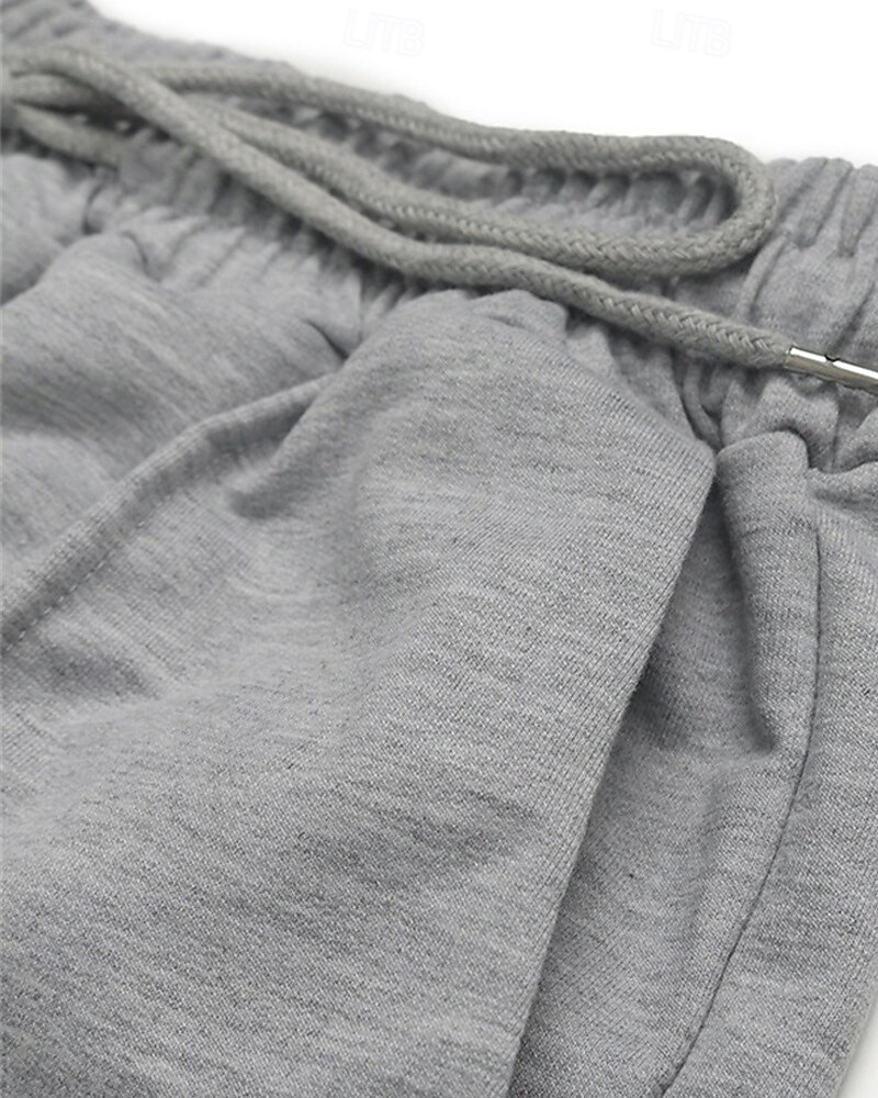 Femmes Joggings Jambe large Pantalons Mode Streetwear Longueur complète Taille haute Uni Avec Poches Taille Élastique Respirabilité Confortable Micro-Élastique Rue Tenue quotidienne Sortir Gris de 2025 ? $24.99 –P9