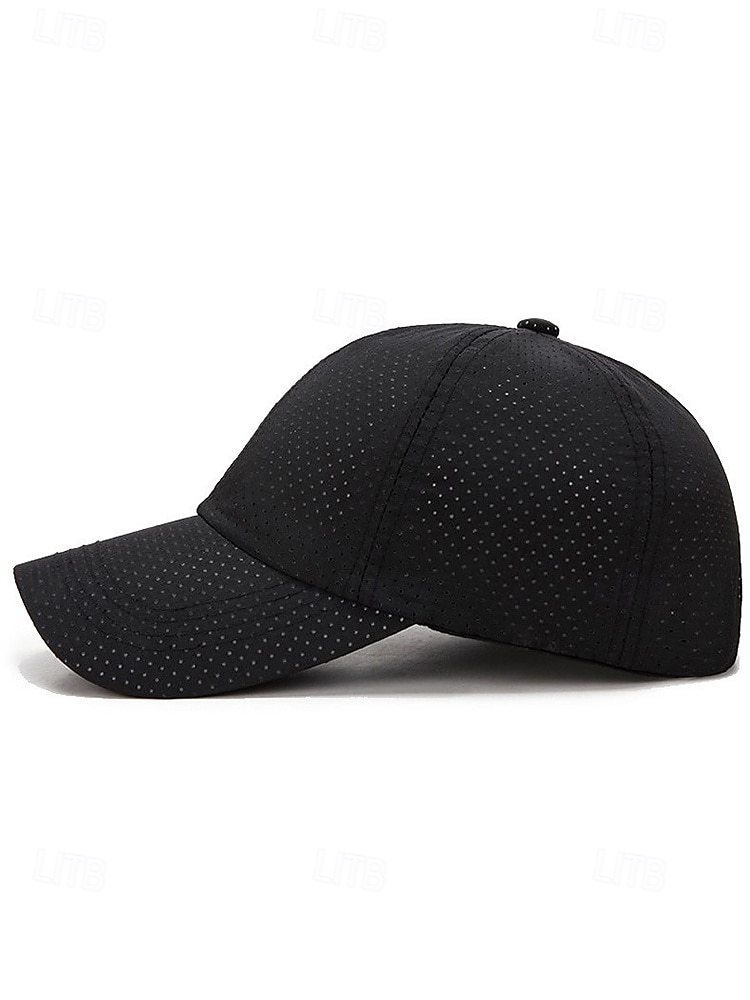 Gorra de béisbol ligera y transpirable para hombre: gorra deportiva de malla de secado rápido con hebilla de metal ajustable para correr, jugar al golf, hacer senderismo y uso diario. 2025 - $9.99 –P6
