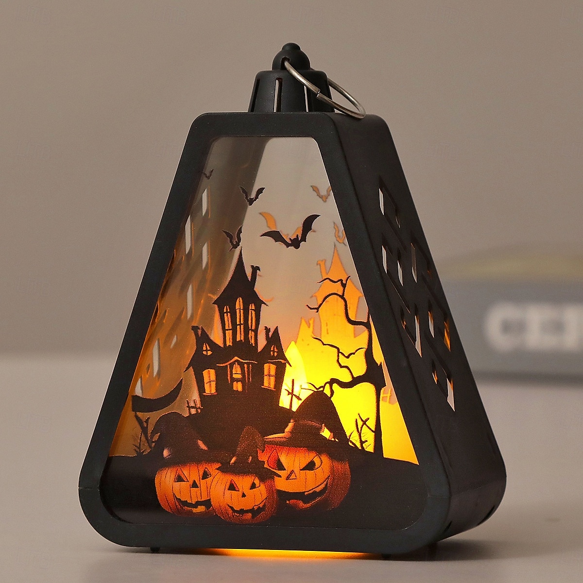 1 lanterna luminosa elettronica a LED portatile per Halloween, per interni ed esterni, per feste, castello, strega, atmosfera decorativa del 2025 a $4.99 –P5