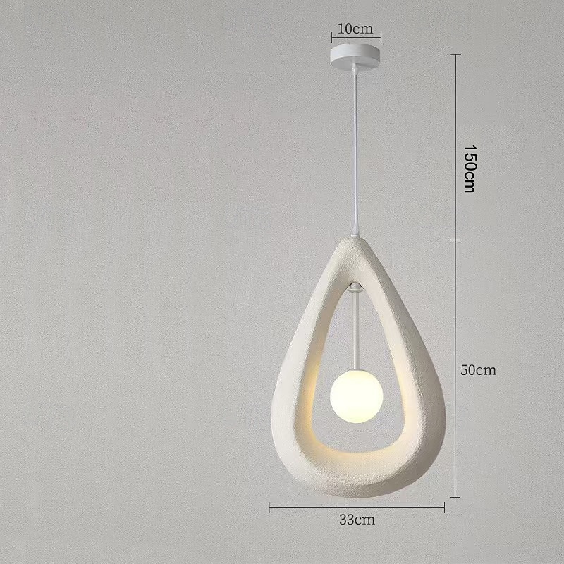Duże, nowoczesne lampy wiszące, japońskie lampy wiszące w stylu wabi-sabi, żyrandol w kształcie kropli deszczu do jadalni, kuchni, wyspy, korytarza, restauracji, g9 50 cm 2025 - $399.99 –P5