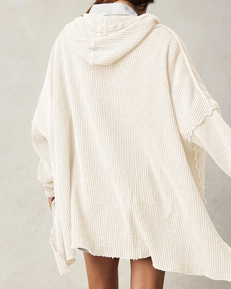 Per donna Felpa con cappuccio Semplice Moderno Casual Manica Lunga Con Cappuccio Top Regolari Ferie Uscire Tasca Nero Blu Viola Marrone Beige Autunno del 2025 a $26.99 –P19