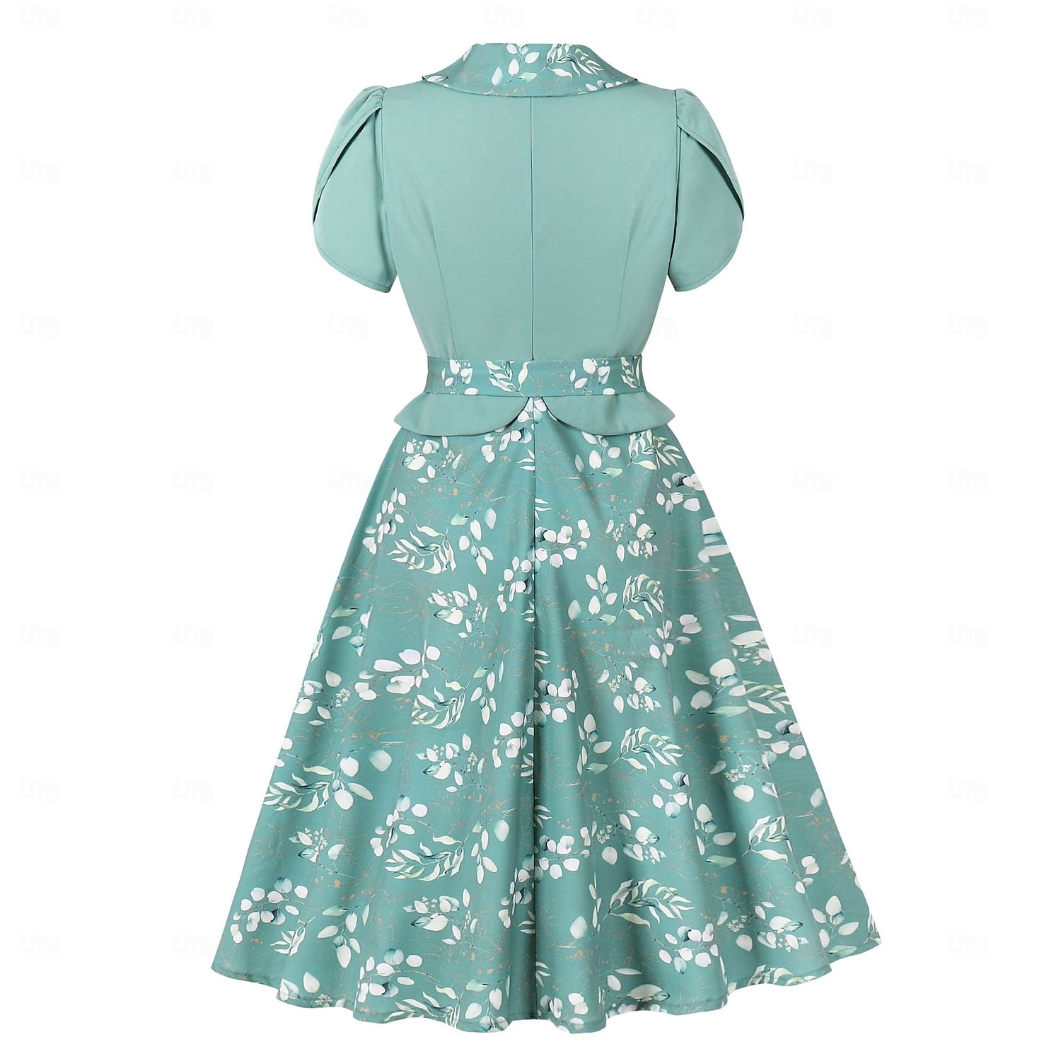 Retró 1950-es Rockabilly Déli Swing ruha Flare ruha Fit and Flare Virágos Jelmez Női Álarcos mulatság Vakáció Hétköznapi Retro témájú buli Felnőttek Ruha Tavaszi nyár 2025 - $38.99 –P2