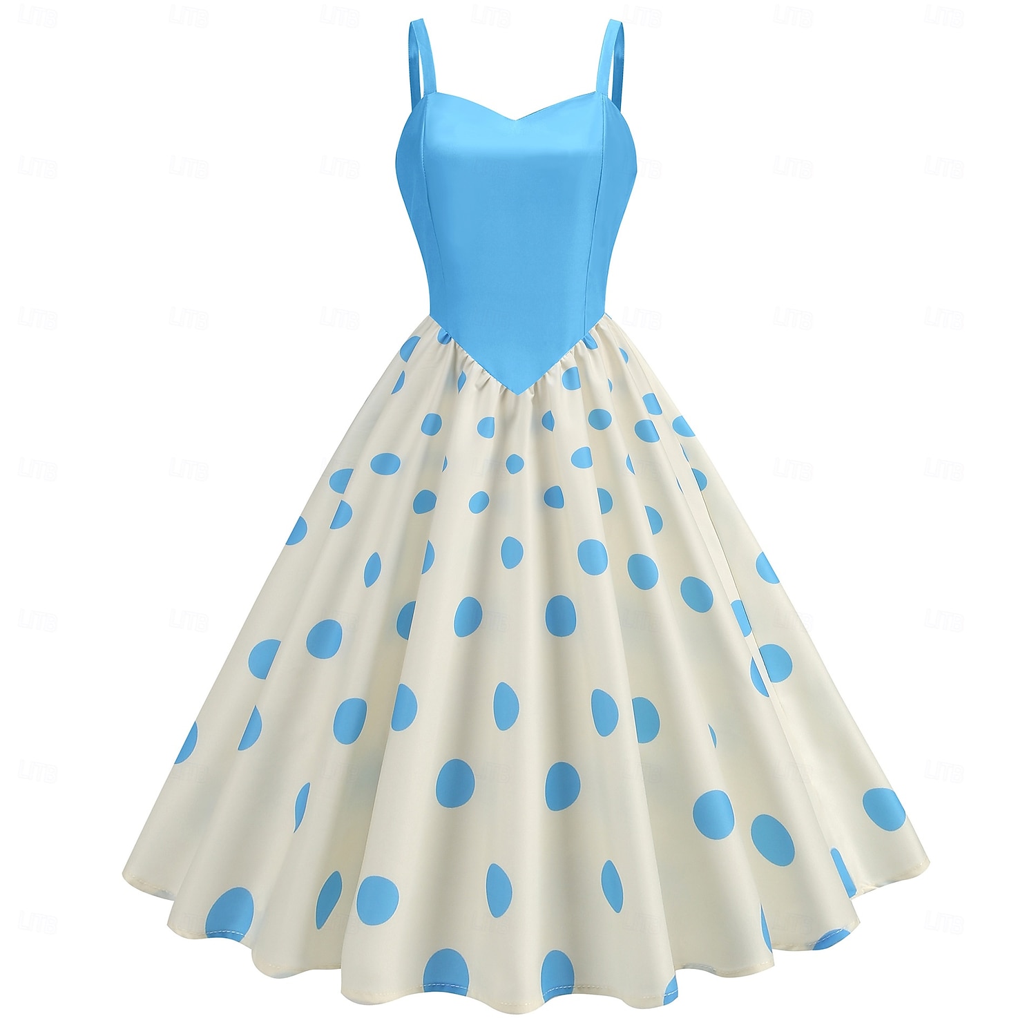 Rétro Vintage Années 1950 Rockabilly Midi Robe trapèze Robe Évasée Coupe ajustée et évasée À pois Femmes Halloween Carnaval Vacances Décontracté Quotidien Soirée à thème rétro Adultes Robe Printemps de 2025 ? $30.99 –P26