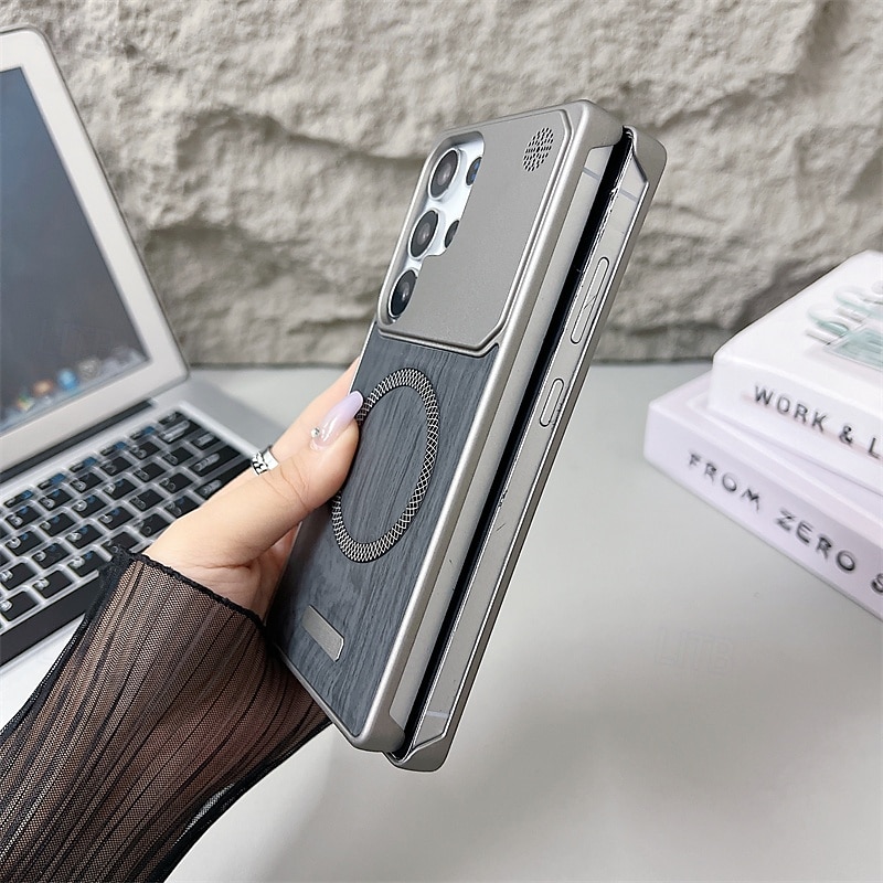 Phone Case For Samsung Galaxy Back Cover Magnetic Support Wireless Charging Shockproof PC 2025 - $12.99 –P4
