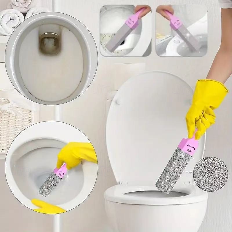 Set di 5 spazzole in pietra pomice con manico, detergente per il bagno per rimuovere calcare, ruggine e macchie da lavandino, piastrelle, vasca da bagno - strumenti per la pulizia con manico del 2025 a $12.99 –P6