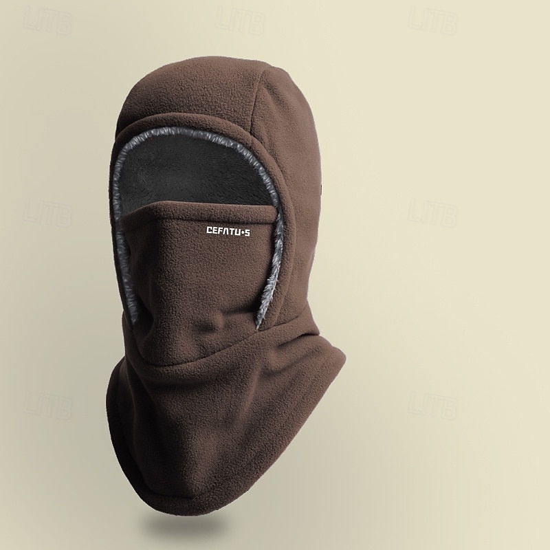 Termisk balaklava for menn og kvinner, vindtett skihette med hørselbeskyttelse for utendørssport, sykling, fisking, fotturer, reiser - strikket polyesterstoff, maskinvaskbar 2025 - $27.99 –P9