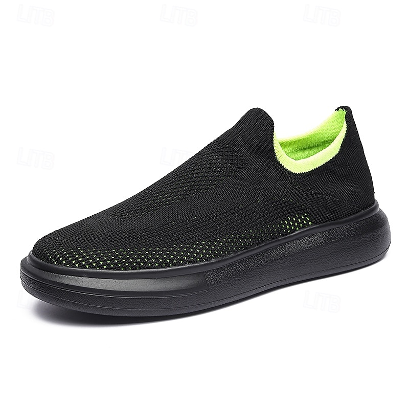 Men's Slip-On Knit Walking Sneakers – Lightweight Breathable Casual Shoes for Travel, Gym & Daily Wear 2026 - $42.99 –P3