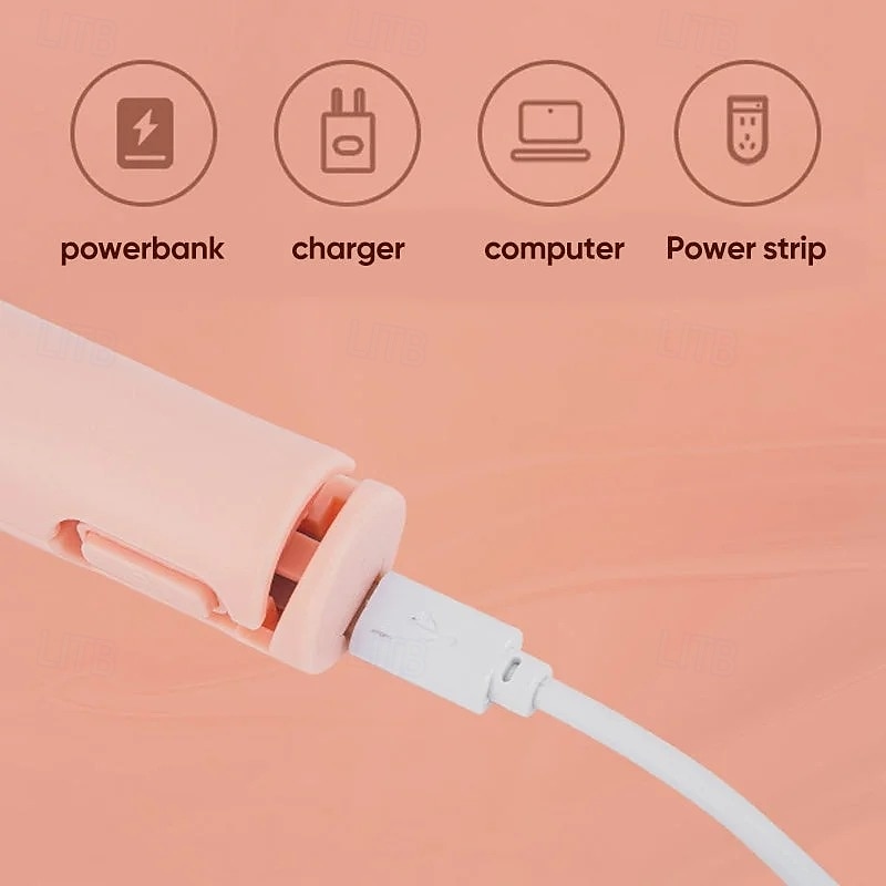 Mini krultang met dubbele functie, USB-stijltang en krultang, twee in één, draagbare stylingtool, zachte warmte voor haarverzorging, gebruik op reis 2025 - $15.99 –P14