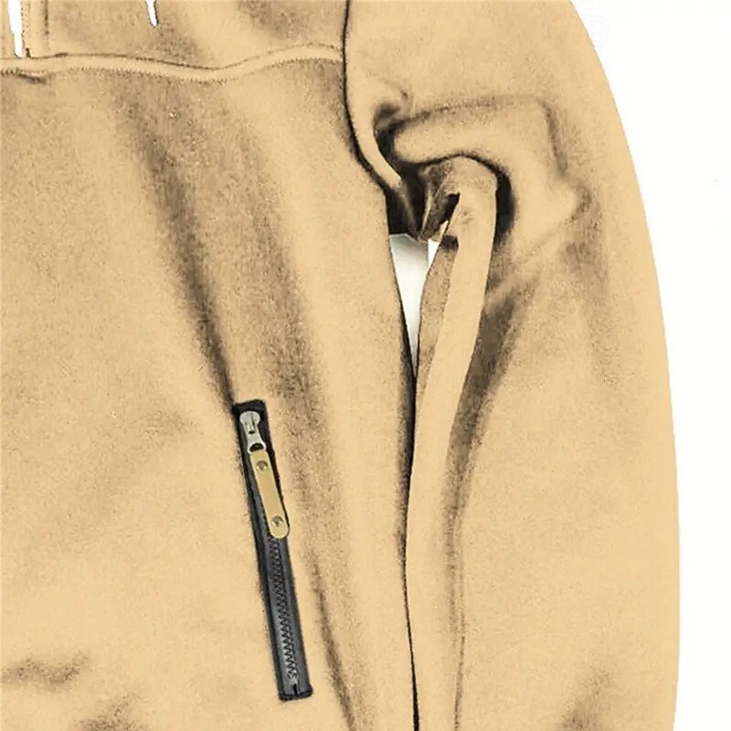 Męskie Bluza z Kapturem Bluza z kapturem na zamek błyskawiczny Taktyczna bluza z kapturem Czarny Zieleń wojskowa Granatowy Żółtobrązowy Kaptur Równina Kieszeń Quarter Zip Sport i turystyka Codzienny 2026 - $24.99 –P6